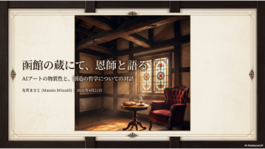光希まさとの徒然草 現代篇「函館の蔵にて、恩師と語る」２９３