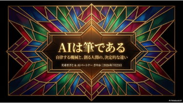 光希まさとの徒然草 現代篇「AIは筆である——自律する機械と、創る人間の、決定的な違い」３０５